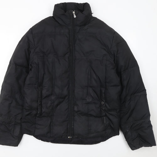 Calvin Klein Jeans Womens Black S Puffer Jacket Winter Coat