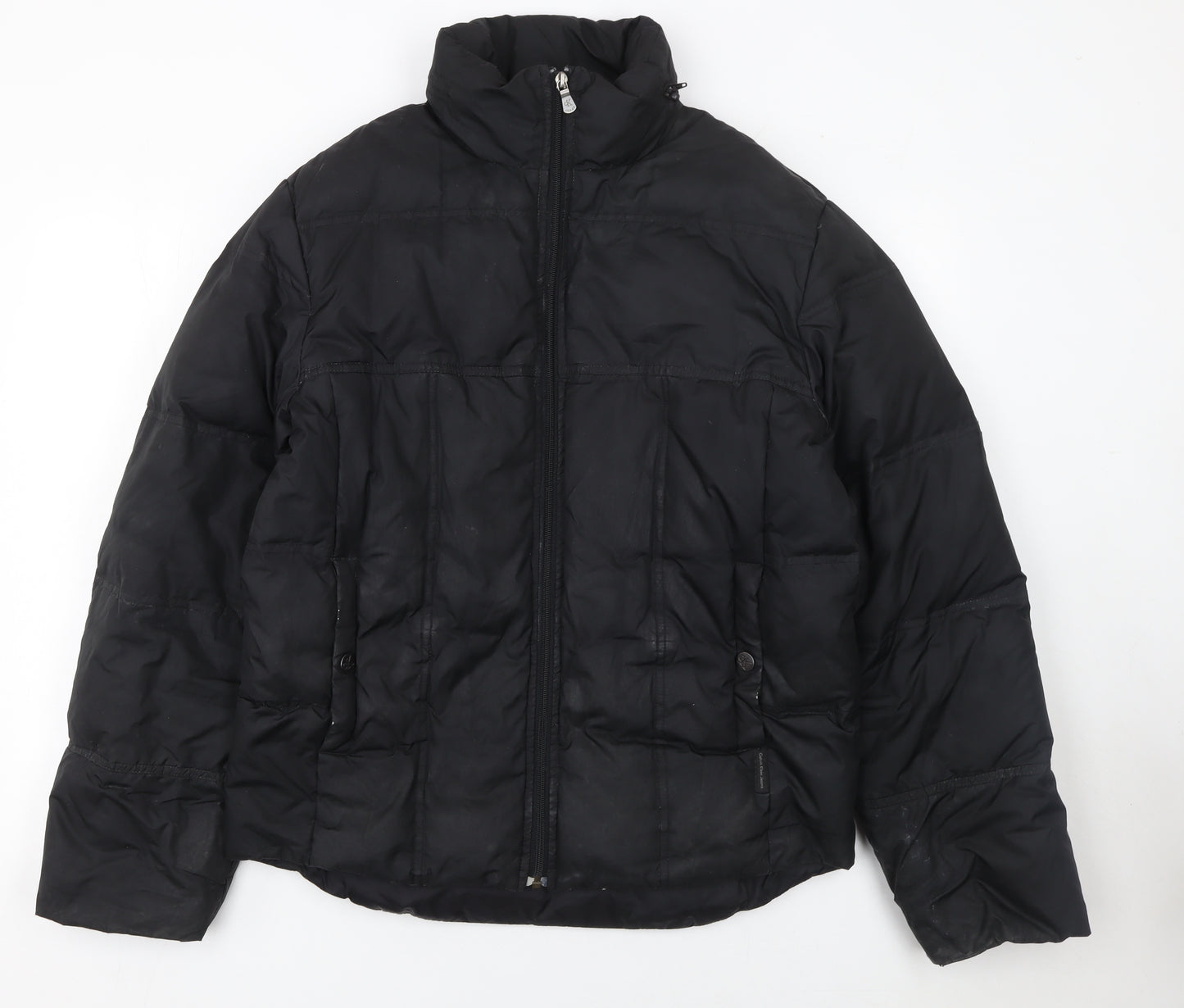 Calvin Klein Jeans Womens Black S Puffer Jacket Winter Coat