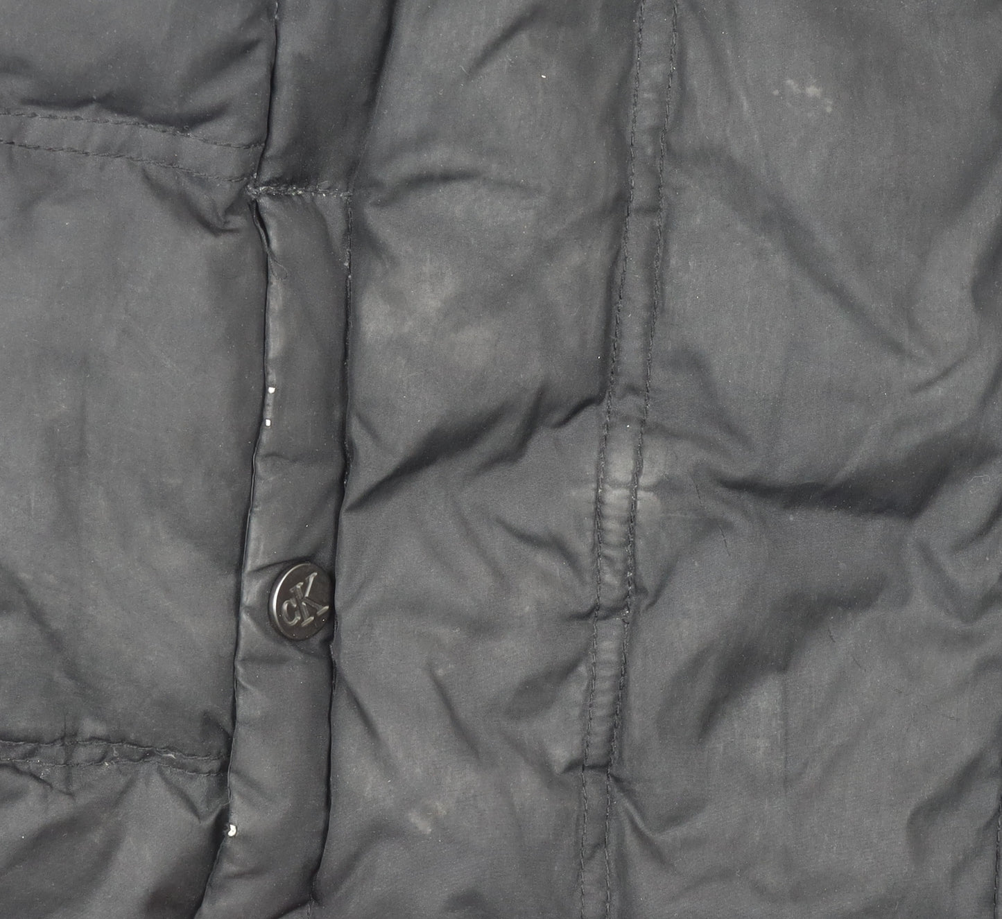 Calvin Klein Jeans Womens Black S Puffer Jacket Winter Coat