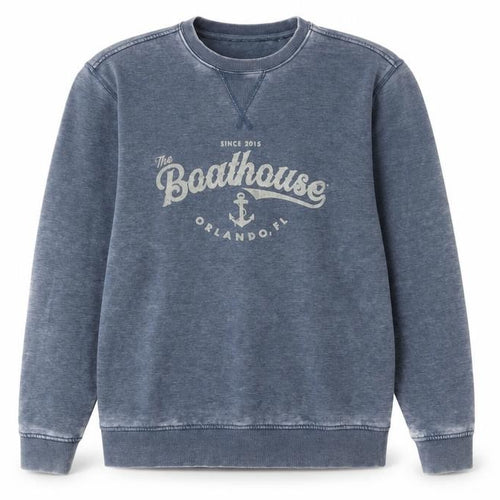 Camp David Women Blue Cotton Blend Crew Neck Boathouse Sweatshirt M