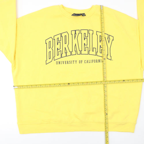Primark Berkeley Yellow Cotton Blend Women's XL Sweatshirt