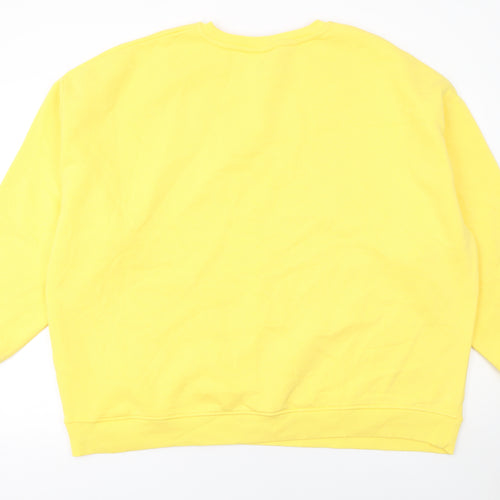 Primark Berkeley Yellow Cotton Blend Women's XL Sweatshirt