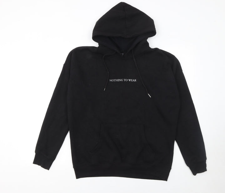 New Look Women's Black Pullover Hoodie Medium Casual Cotton Blend
