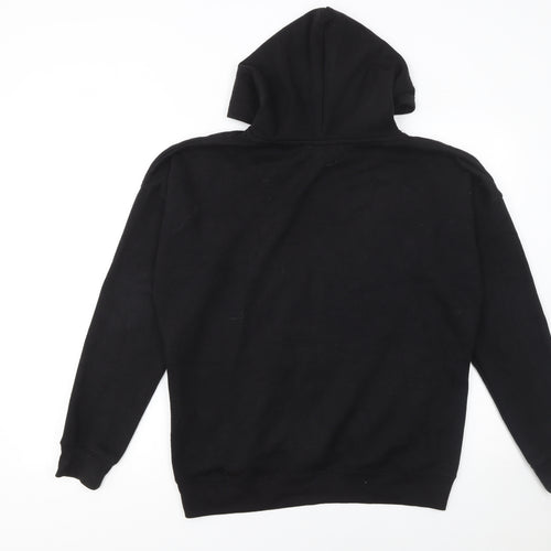 New Look Women's Black Pullover Hoodie Medium Casual Cotton Blend