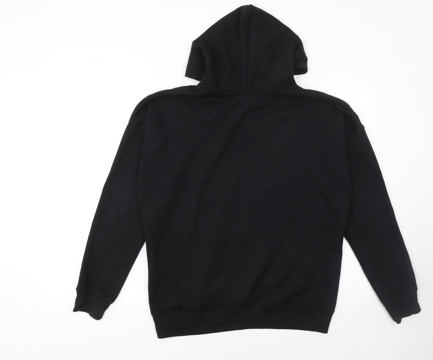 New Look Women's Black Pullover Hoodie Medium Casual Cotton Blend