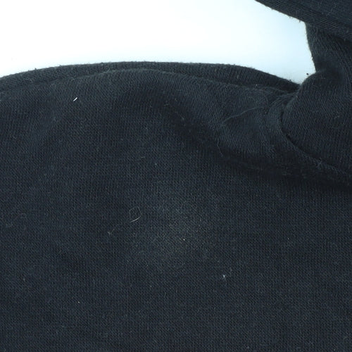 New Look Women's Black Pullover Hoodie Medium Casual Cotton Blend