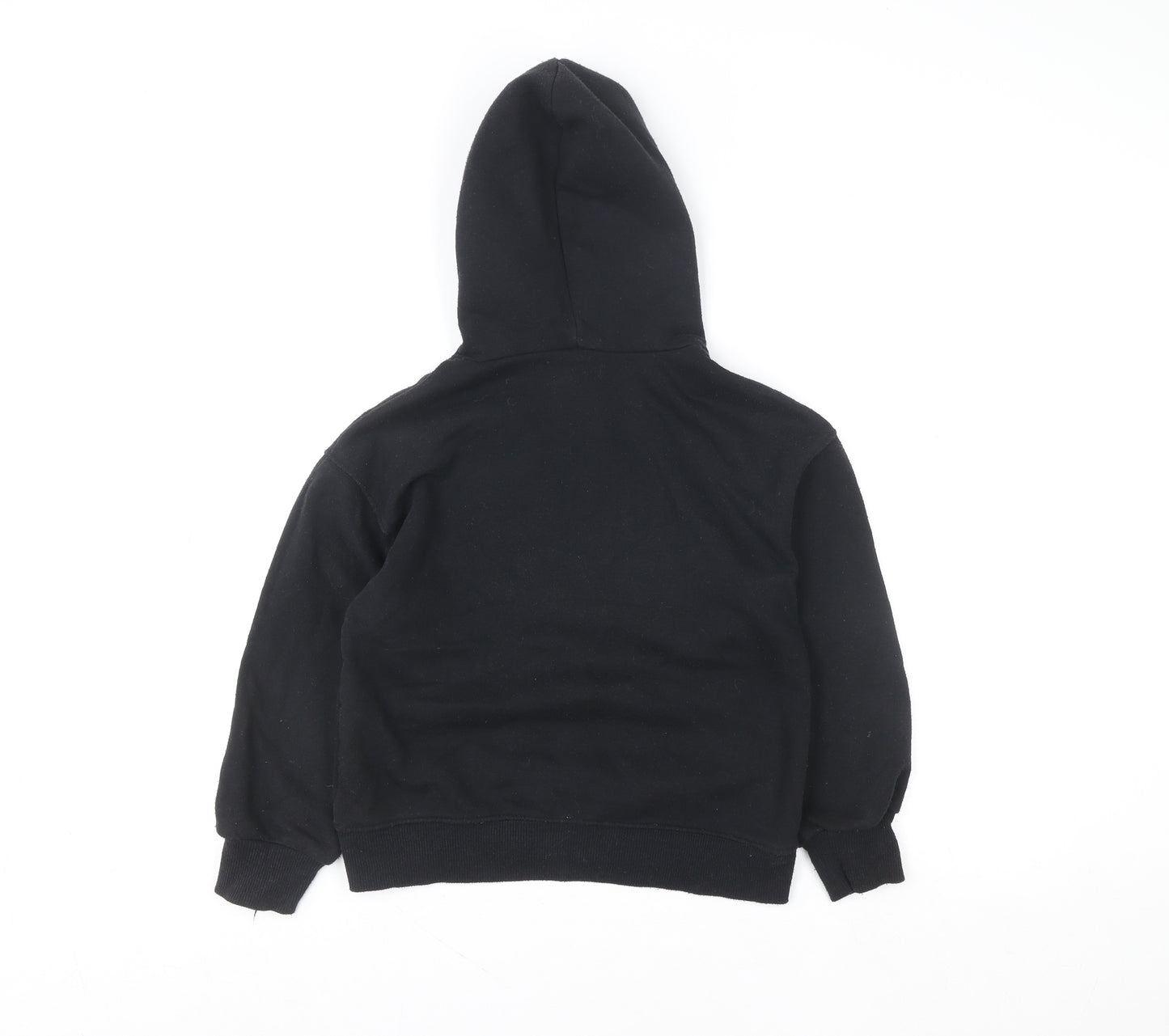 ZARA Girls Black Graphic Print Pullover Hoodie – Age 9 Years