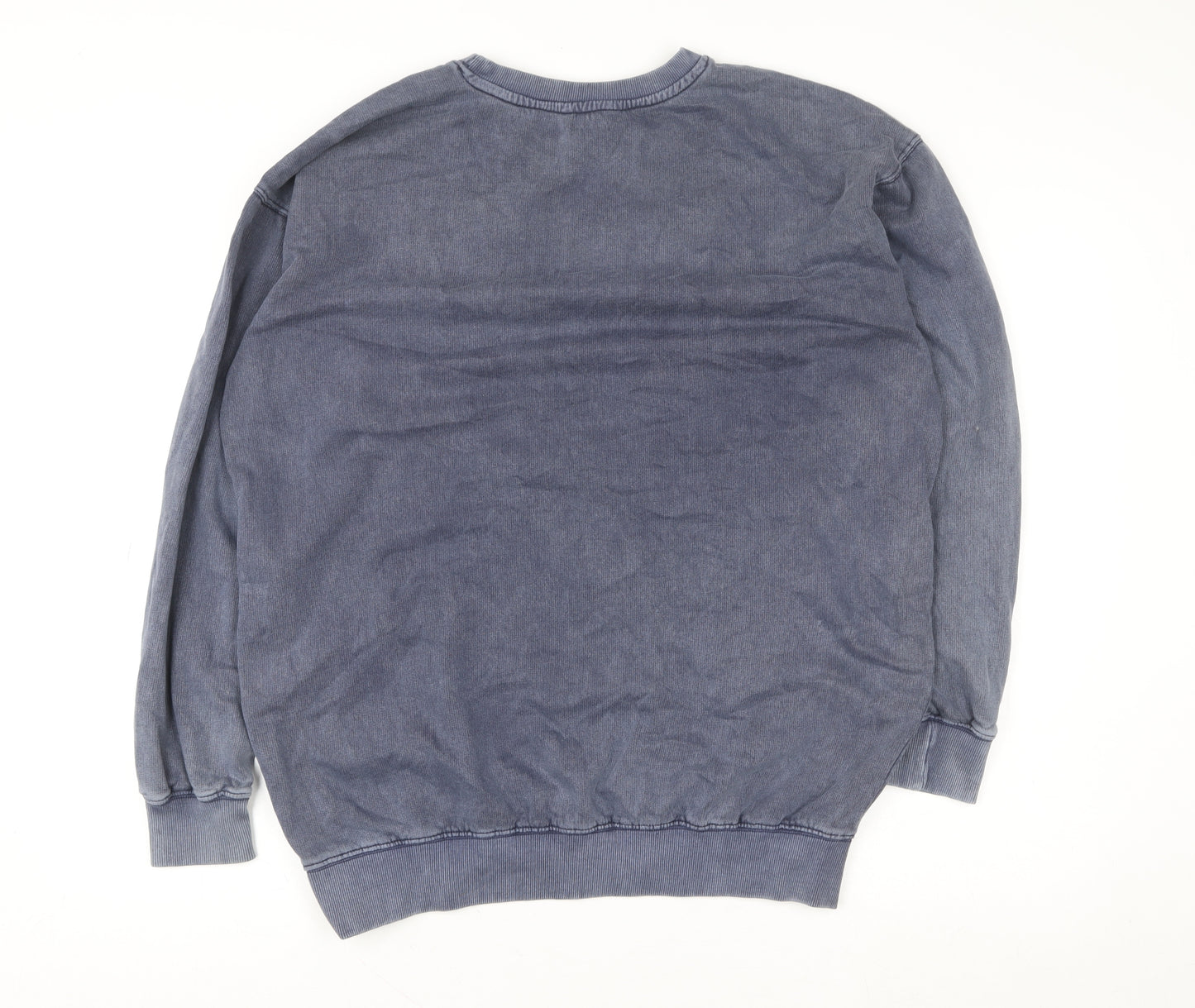 New Look Womens Blue 'Maison De Sport' Pullover Sweatshirt Size S