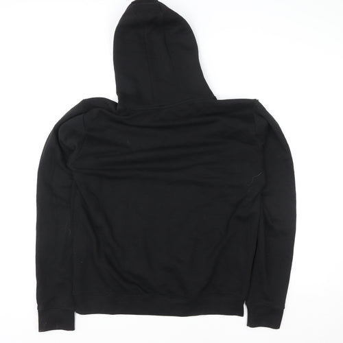 883 Police Black Gold Logo Hoodie Womens Large Cotton Blend