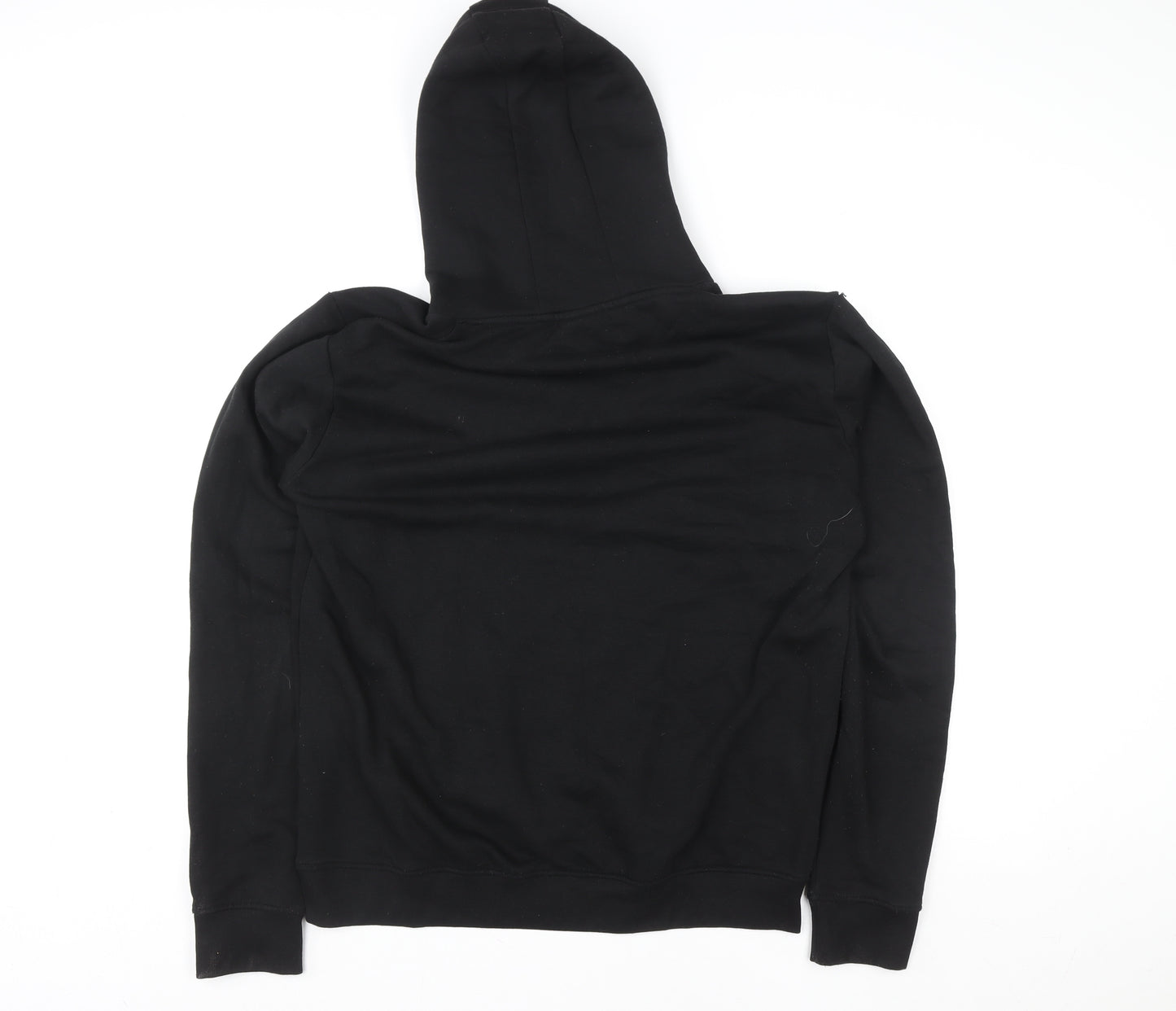 883 Police Black Gold Logo Hoodie Womens Large Cotton Blend