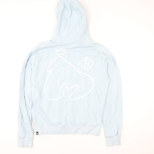 Money Womens Blue Pullover Hoodie Small 100% Cotton Graphic Logo