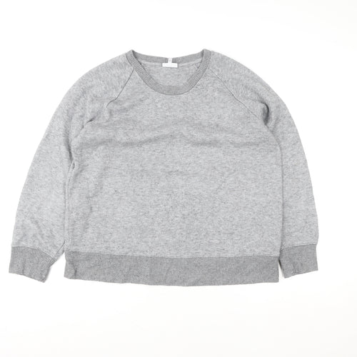 Next Grey Knit Crew Neck Pullover Sweatshirt Unisex Adults Size 14