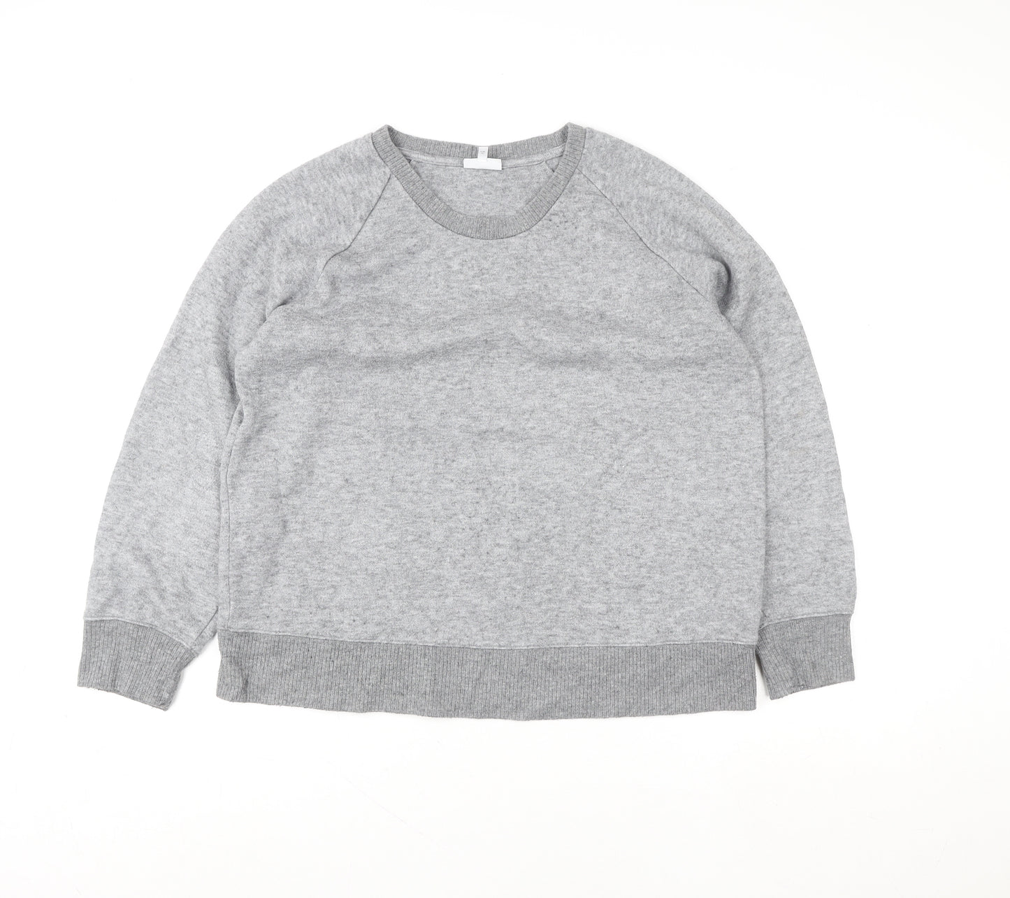 Next Grey Knit Crew Neck Pullover Sweatshirt Unisex Adults Size 14