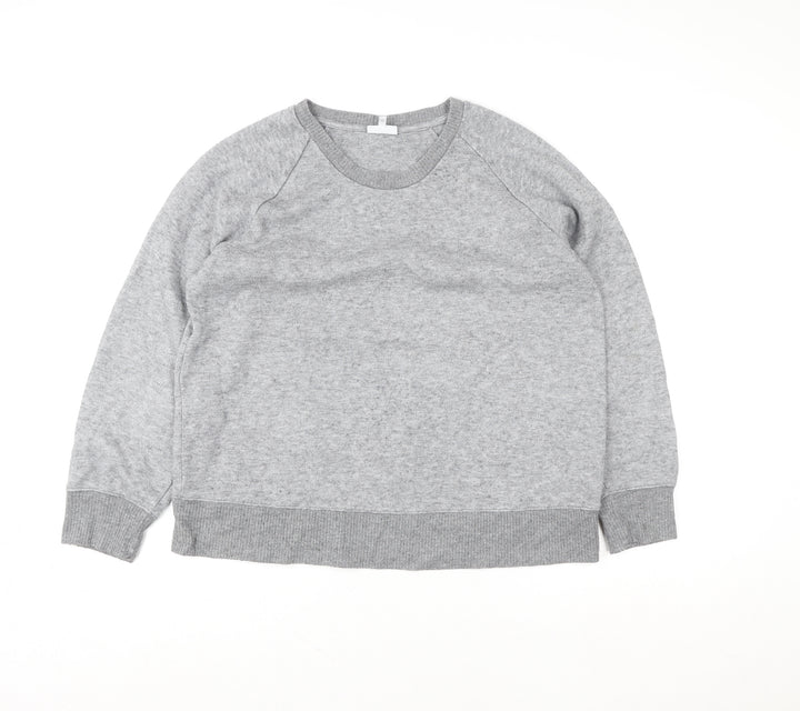 Next Grey Knit Crew Neck Pullover Sweatshirt Unisex Adults Size 14