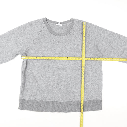 Next Grey Knit Crew Neck Pullover Sweatshirt Unisex Adults Size 14