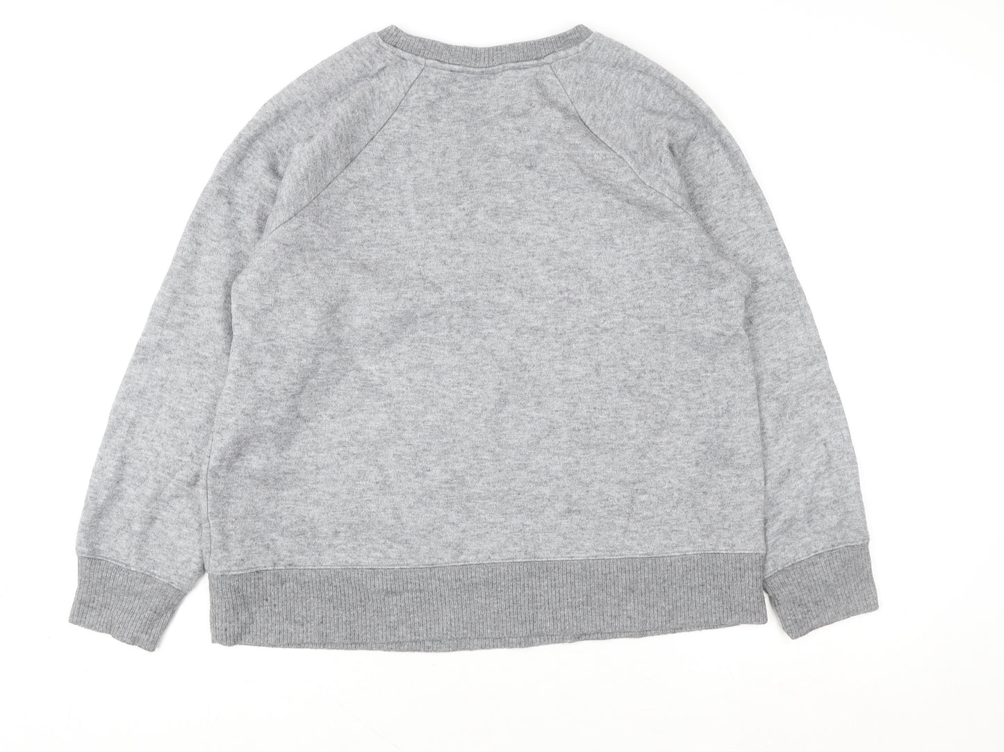 Next Grey Knit Crew Neck Pullover Sweatshirt Unisex Adults Size 14