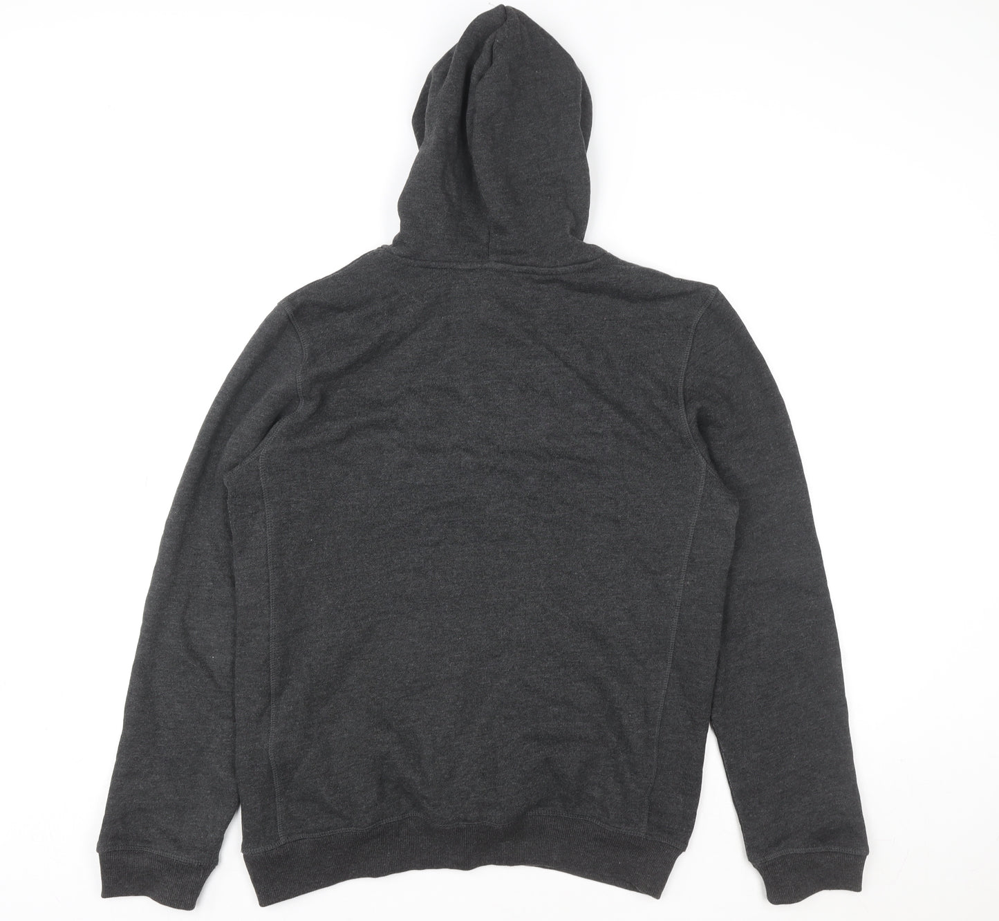 Next Men's Grey Pullover Hoodie Size M Regular Fit Cotton Blend