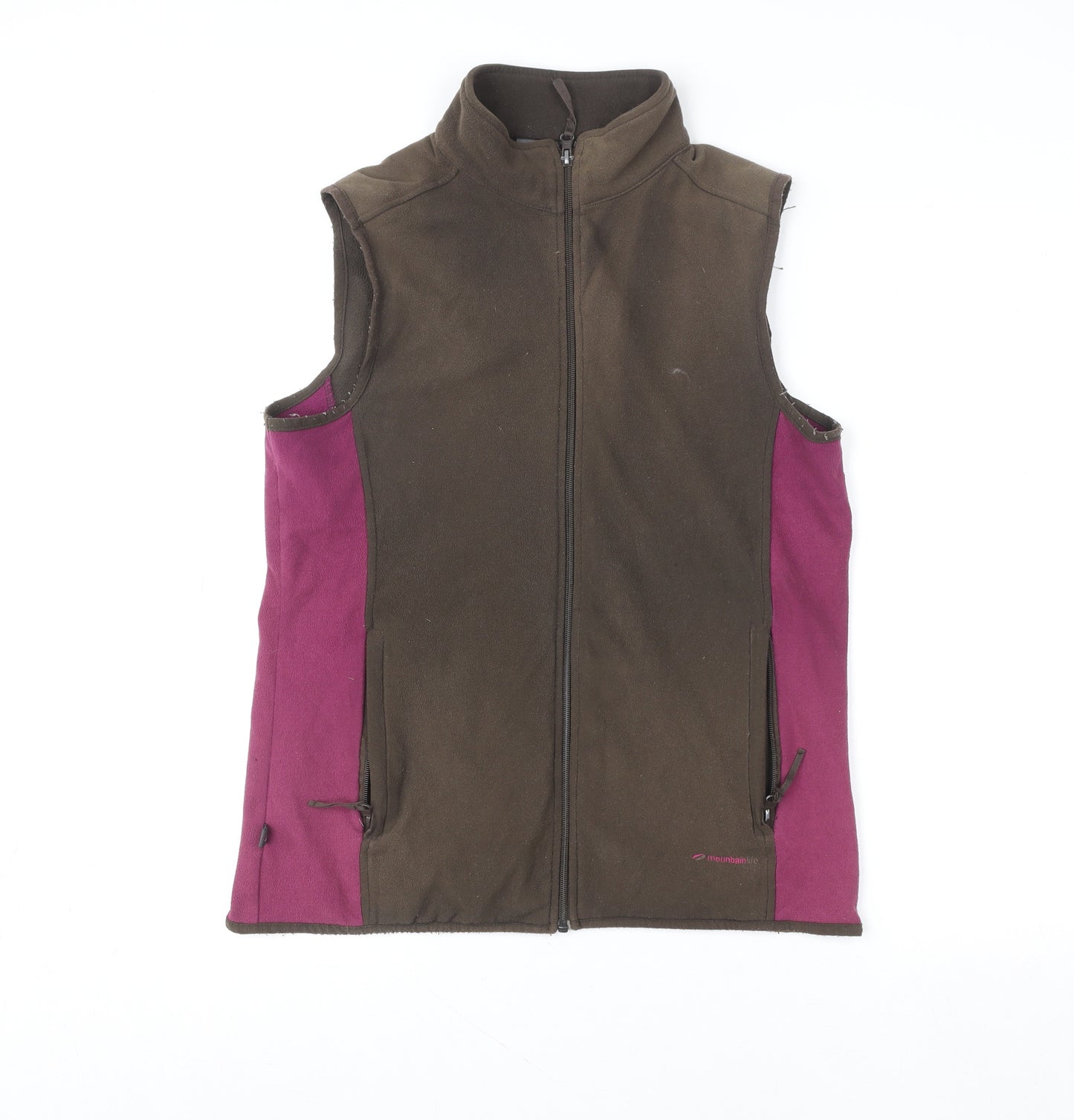 Mountainlife Women Brown Soft Shell Fleece Waistcoat Size 12