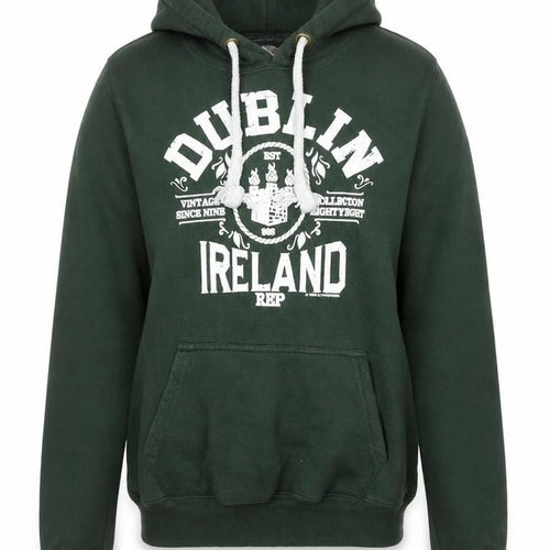 Irish Connexxion Women's Green Dublin Ireland Pullover Hoodie Size S