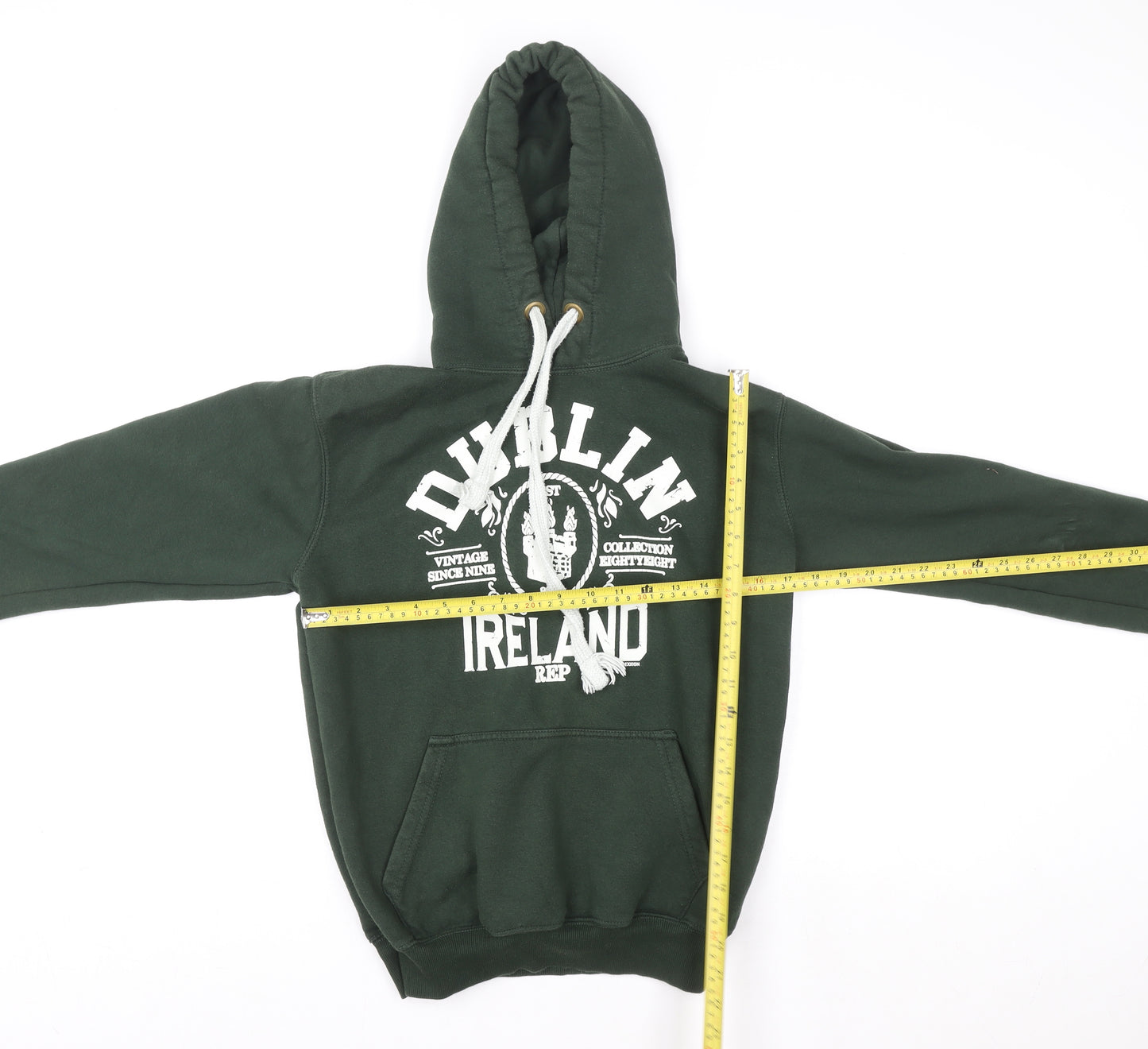 Irish Connexxion Women's Green Dublin Ireland Pullover Hoodie Size S