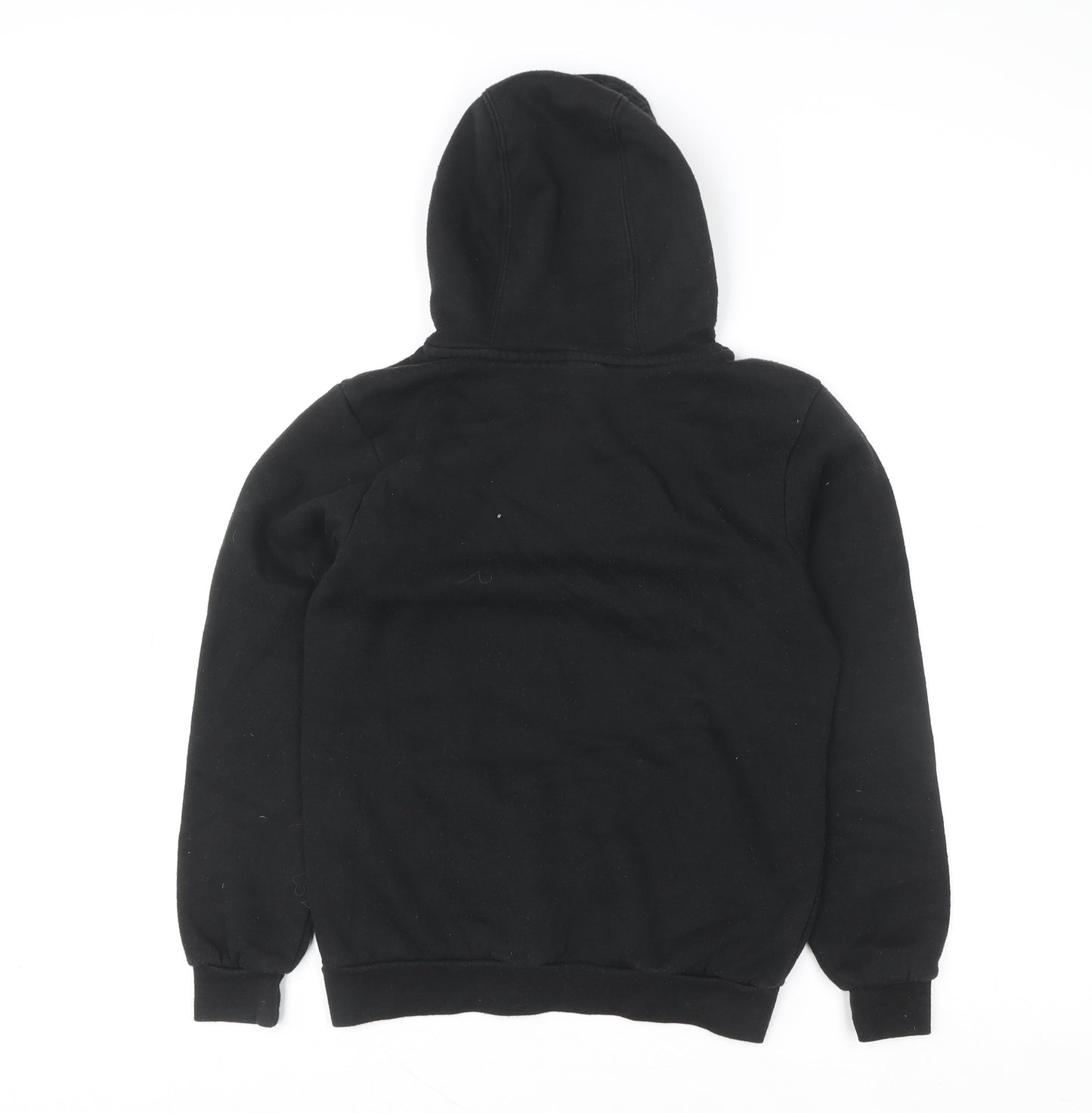 Slazenger Boys Black Pullover Hoodie 13 Years Cotton Blend Casual