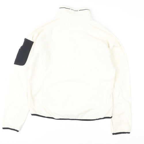 Craghoppers Women Ivory Fleece Pullover Sweatshirt UK 12 1/2 Zip Outdoor