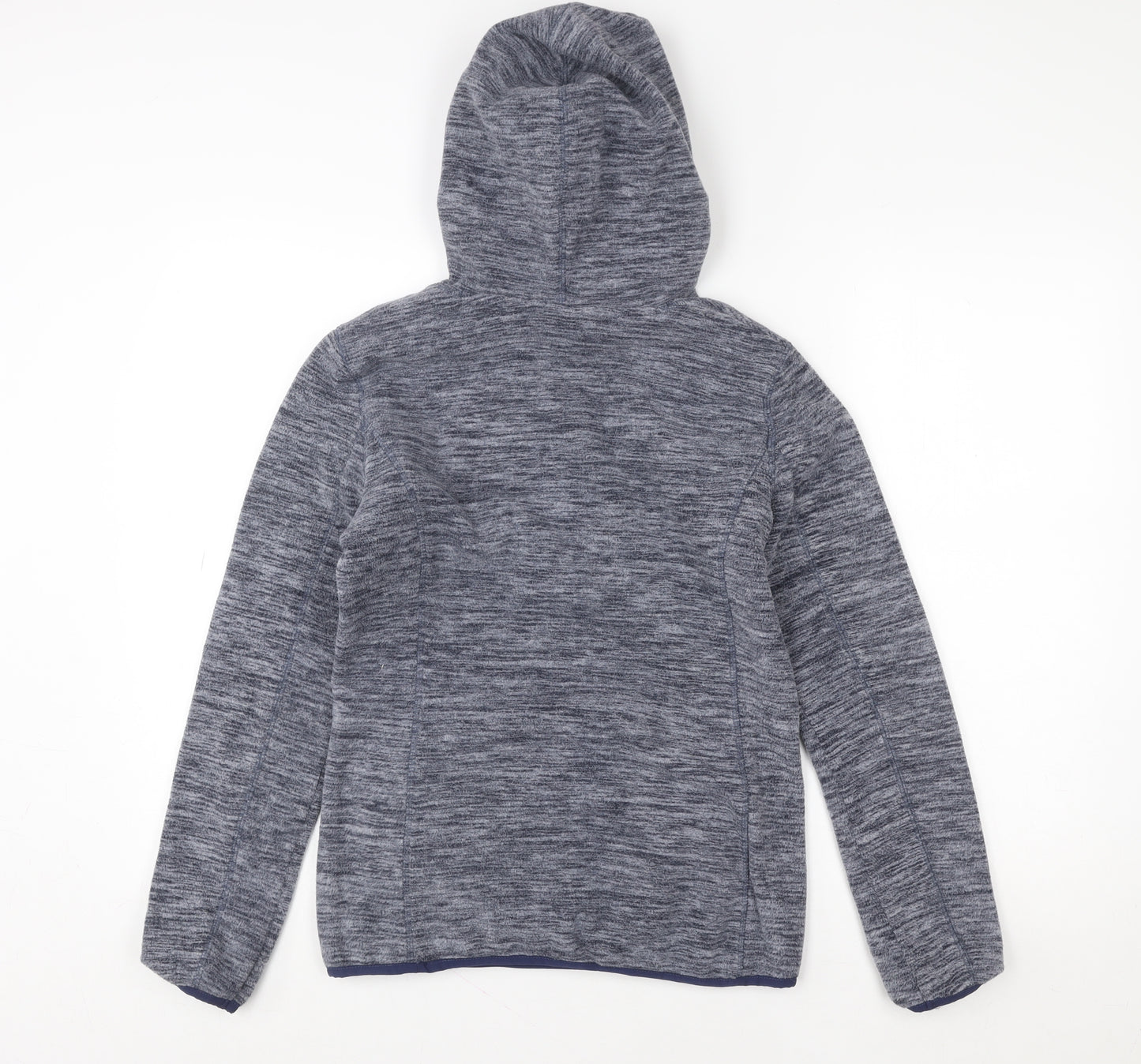 Peter Storm Womens Blue Pullover Hoodie Size 8 Fleece Lined Outdoor Top