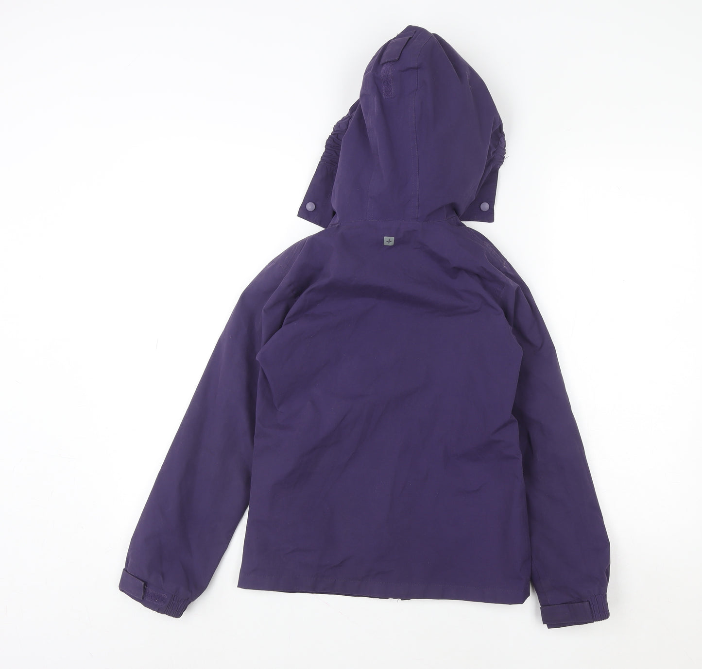 Mountain Warehouse Teens Purple Waterproof Hooded Rain Jacket Size 8