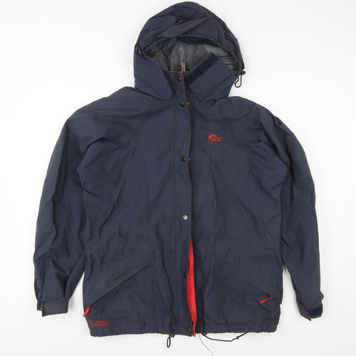 Lowe Alpine Womens Blue Waterproof Hooded Rain Jacket Medium