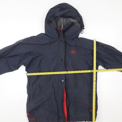 Lowe Alpine Womens Blue Waterproof Hooded Rain Jacket Medium