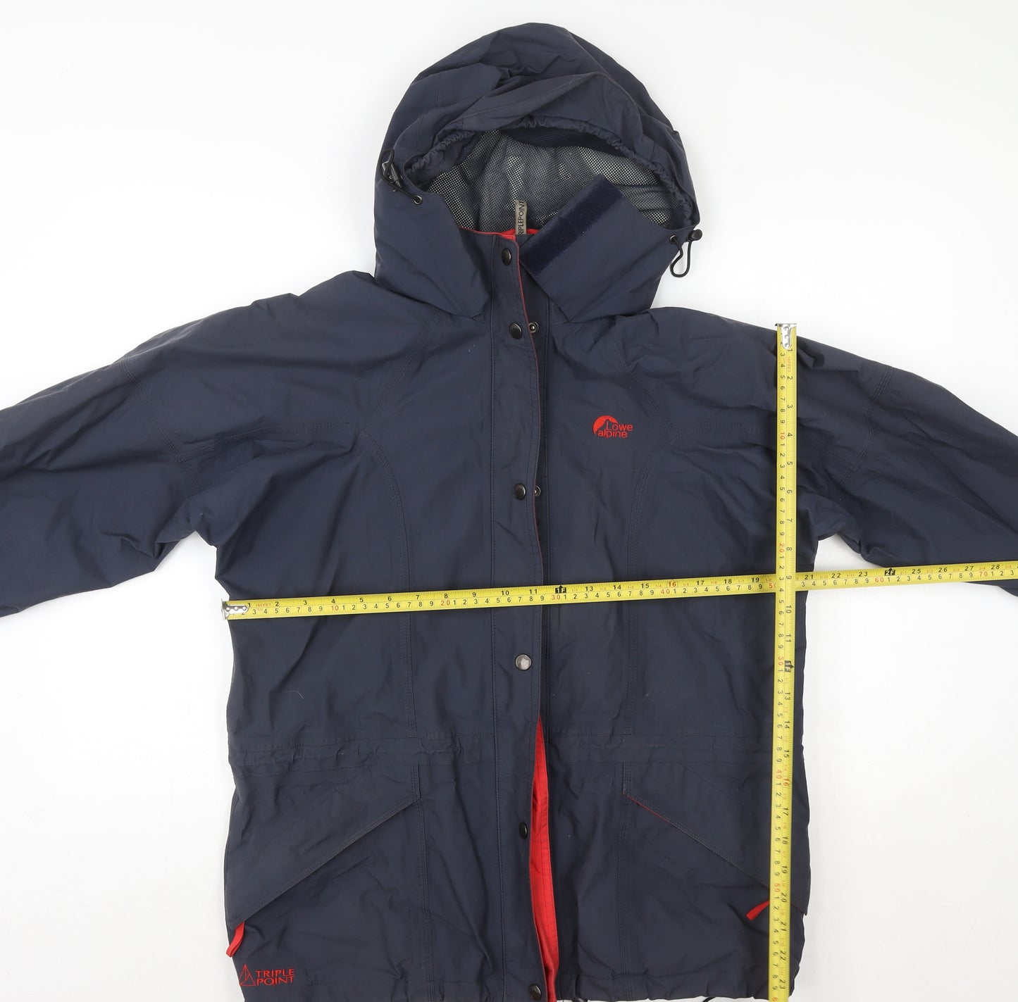 Lowe Alpine Womens Blue Waterproof Hooded Rain Jacket Medium