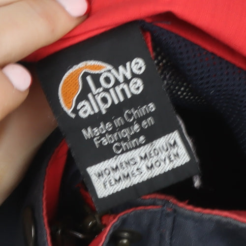 Lowe Alpine Womens Blue Waterproof Hooded Rain Jacket Medium