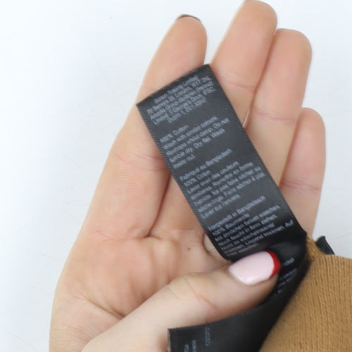 Burton Menswear Brown Crew Neck Cotton Knit Men's L T-Shirt