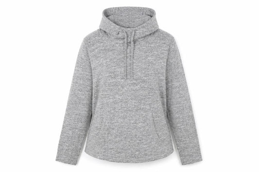 Front view of Lennard for Dunnes Stores women’s grey large pullover hoodie