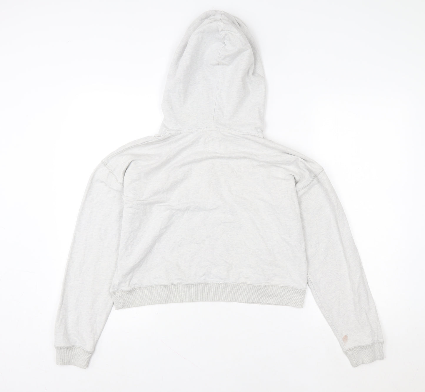Jack Wills Women’s Grey Pullover Hoodie Size 10 Logo Print Casual