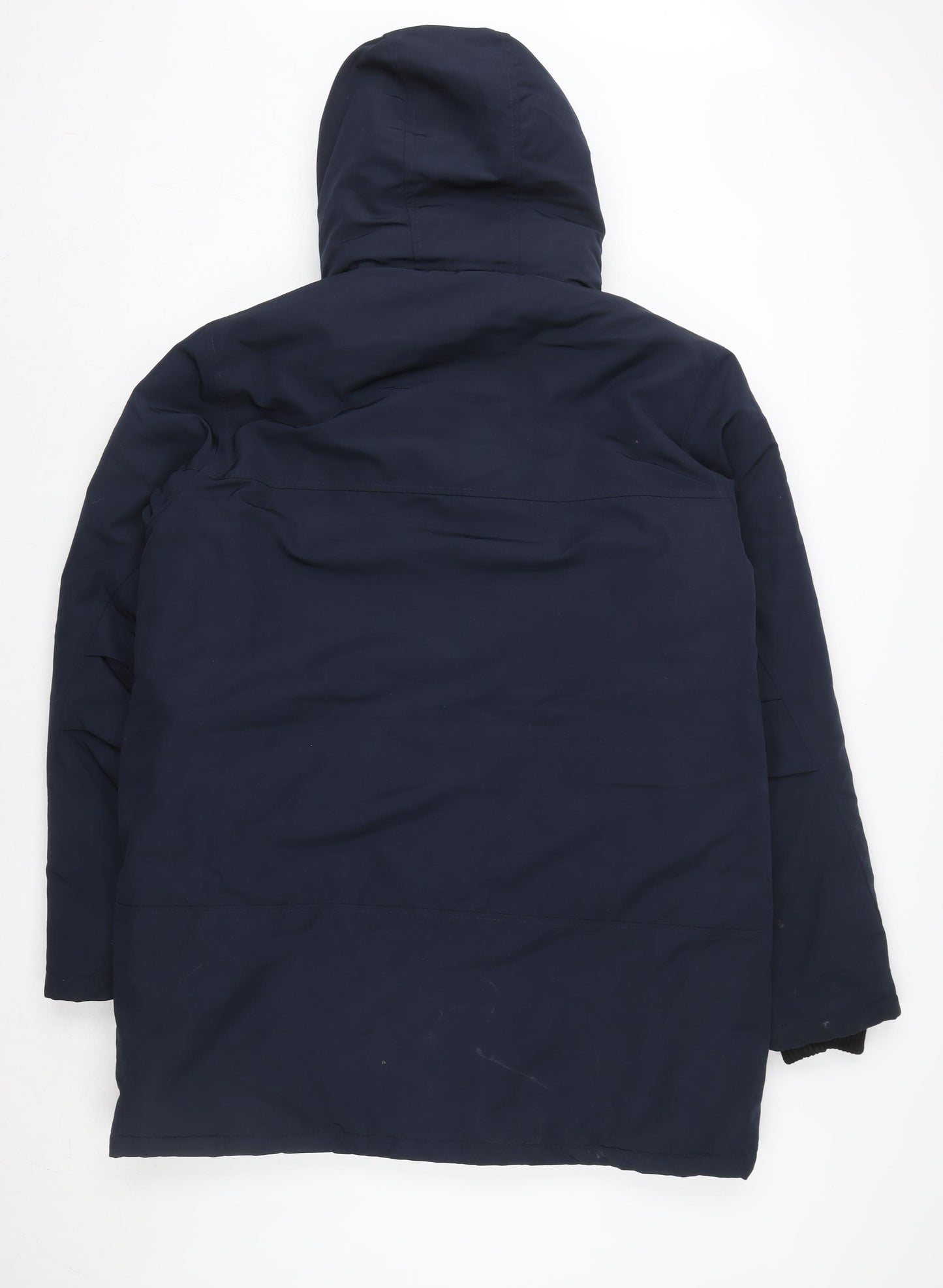 Primark Women's Blue Hooded Parka Jacket M Thermal Shower Resistant