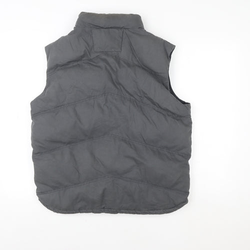 White Stuff Men's Grey Cotton Padded Bodywarmer Gilet Waistcoat S