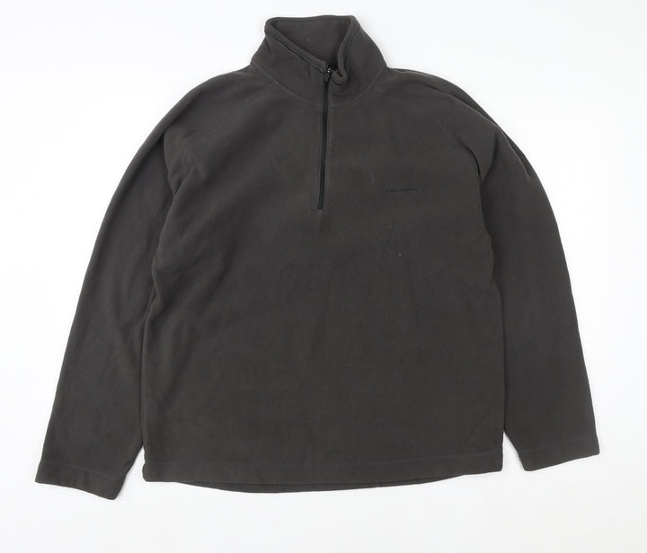 Craghoppers Women Black 1/4 Zip Fleece Sweatshirt Size L Polyester