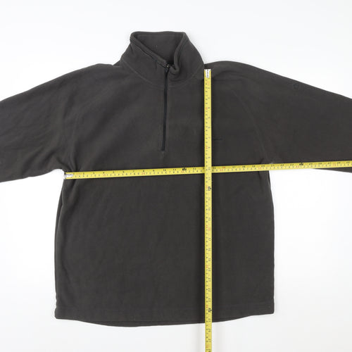 Craghoppers Women Black 1/4 Zip Fleece Sweatshirt Size L Polyester