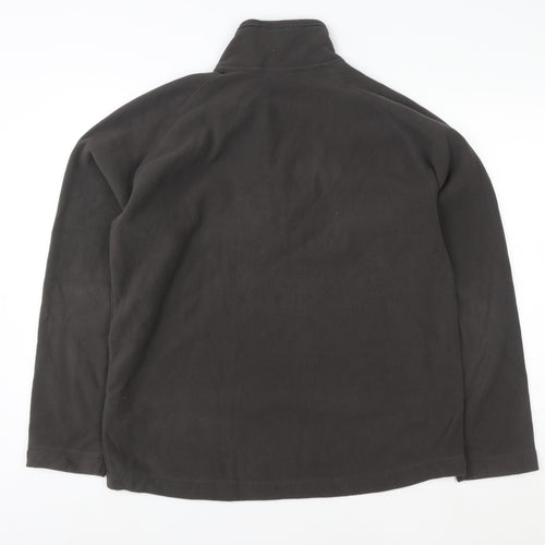 Craghoppers Women Black 1/4 Zip Fleece Sweatshirt Size L Polyester