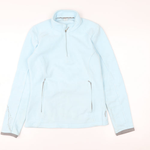 Decathlon Creations Women's Blue XS 1/2 Zip Fleece Pullover Sweatshirt