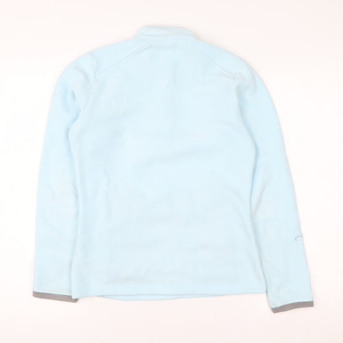 Decathlon Creations Women's Blue XS 1/2 Zip Fleece Pullover Sweatshirt