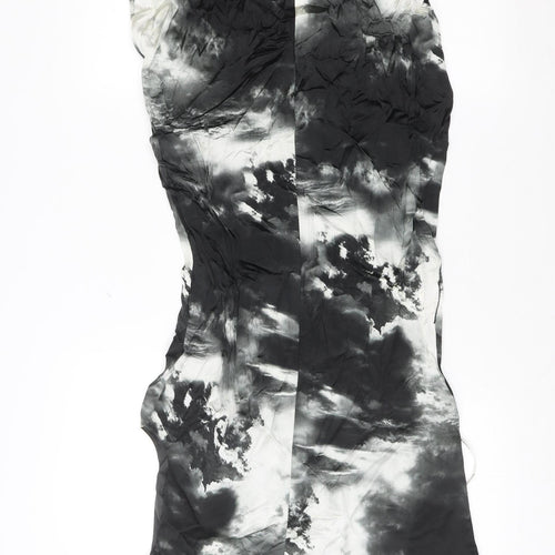 Karen Millen Women's Multicoloured Silk Bodycon Dress Size 10