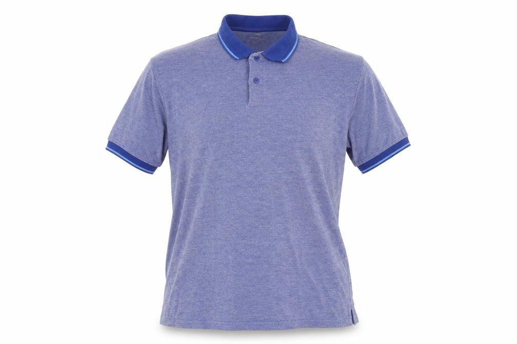 Dunnes Stores Men's Blue Cotton Blend Polo Shirt Size L