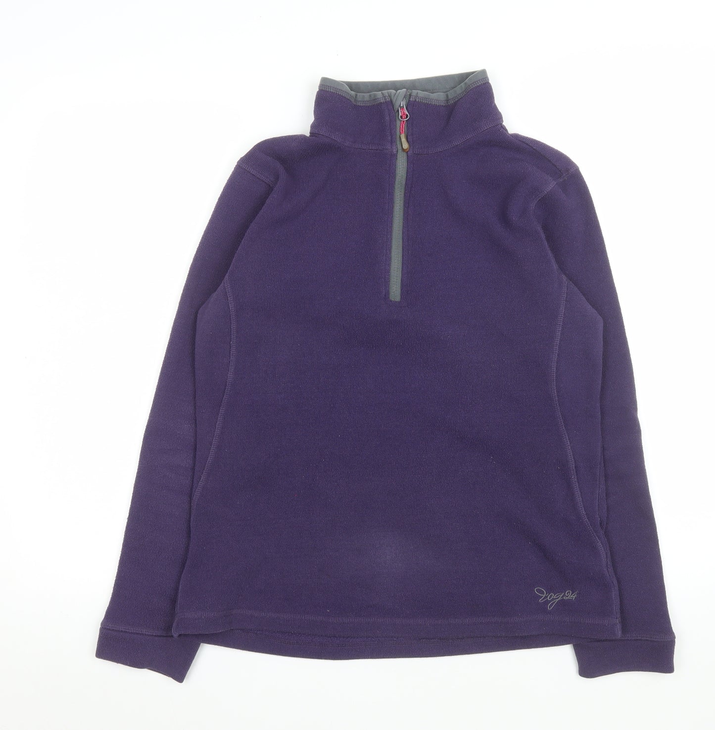TOG24 Women Purple 1/2 Zip Fleece Pullover Size 12-14