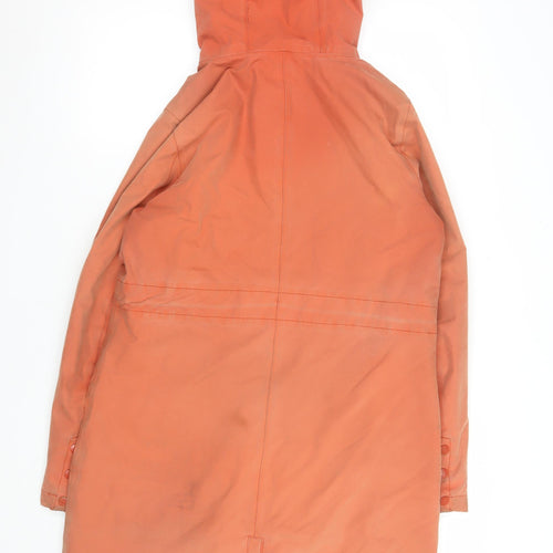 Seasalt Cornwall Women’s Orange Hooded Encompass Coat Size 8