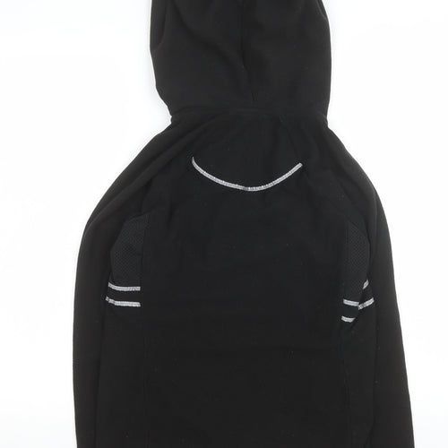 Next Women's Black Hooded Track Jacket Size 12 Regular Fit