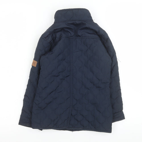 Regatta Girls Blue Quilted Mid-Length Jacket 5-6 Years Lined Water Repellent