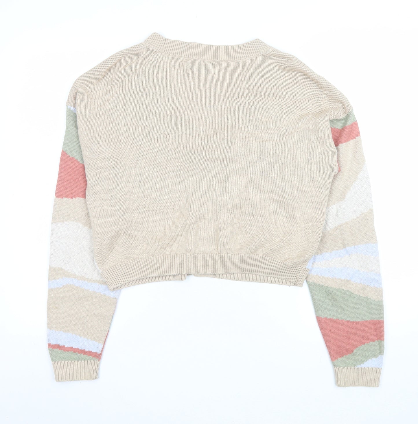 Hollister Womens Multicoloured Knit V-Neck Button Cardigan M