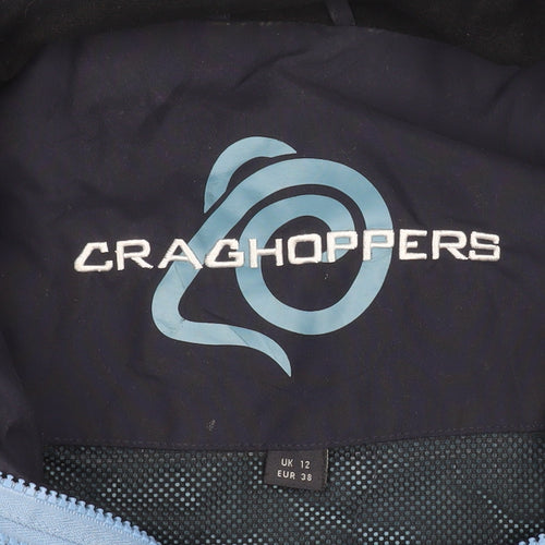 Craghoppers Women Blue Waterproof Parka Jacket UK 12